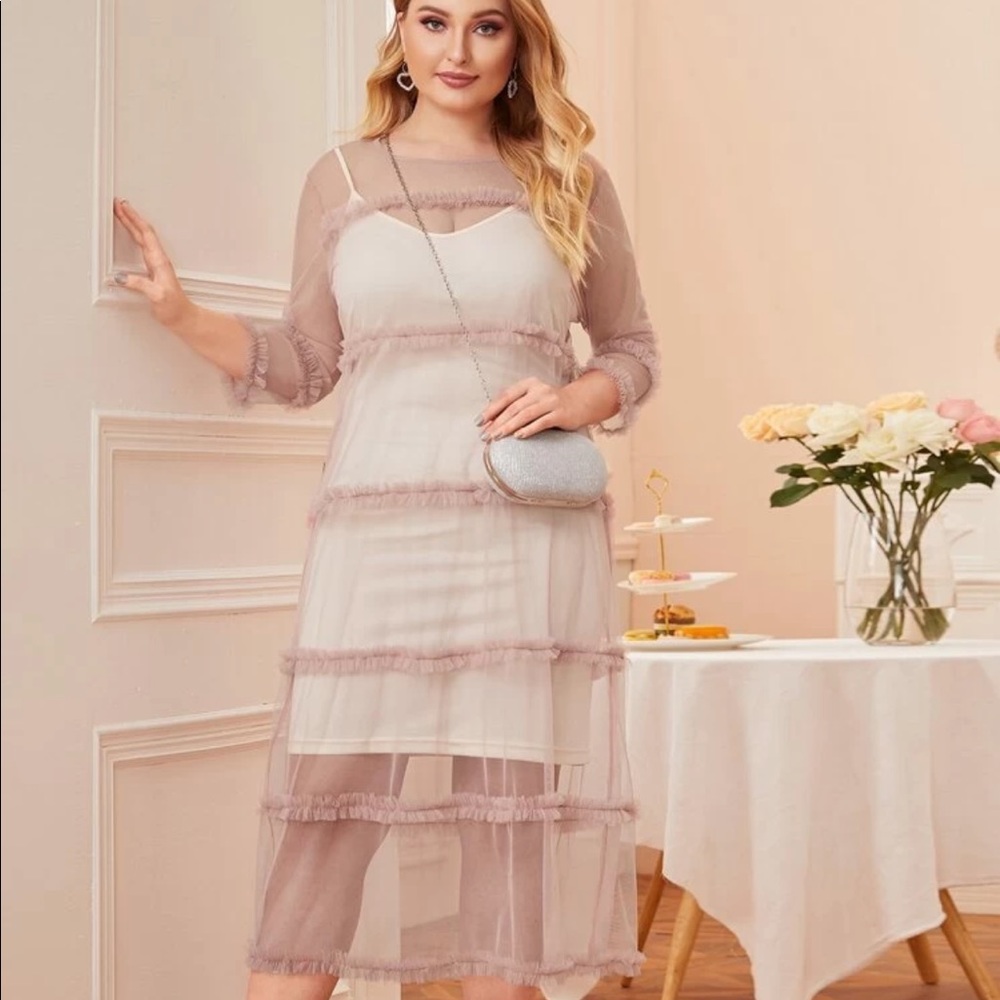 SHEIN Sheer Dress without Cami